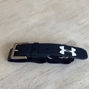 Boys youth under armour navy baseball belt